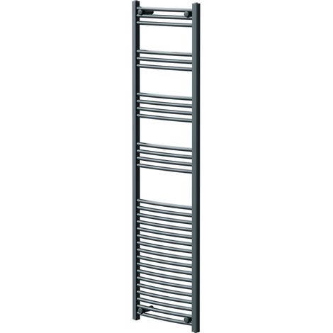 Marco Anthracite 1800mm x 500mm Curved Heated Towel Rail (1/5)