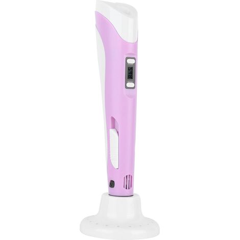 Professioneller OLED-3D-Stift mit Bildschirm, PLA/ABS-Filament, kreatives DIY für Jugendliche und Erwachsene, EU-Stecker 100–240 V, Pink (1/5)