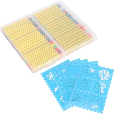 Lot de 36 crayons maquillage visage Halloween + 5 autocollants, crème grasse corps enfant fête (1/5)
