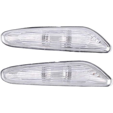 Ej.Life Feu de Position Latéral de Voiture Tour Signal Lumineux,Clignotant Abat Jour Gauche et Droit pour E90 / E91 / E92 / E93 2006-2011(Transparent) (1/5)