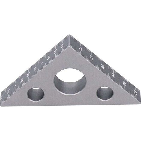 Dreieckslineal aus verdickter Aluminiumlegierung, hohe Härte, Höhenlineal aus verdickter Aluminiumlegierung, metrisches und imperiales Messwerkzeug für die Holzbearbeitung