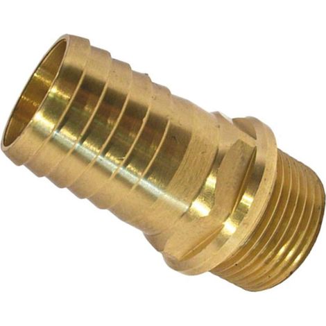 Raccordo portagomma dritto in ottone 1" m x ø 20 mm per pompa gasolio e adblue