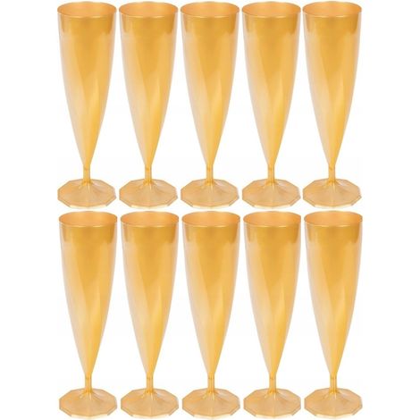 Bicchieri in PS color oro 13,5 cl (FL 13 OR) 10 pezzi. (1/2)
