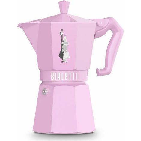 Cafetera italiana, 6 tazas, rosa pastel - 0009064 - Bialetti -