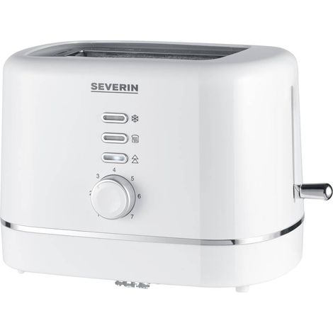 Tostapane compatto automatico SEVERIN KA4324 850 W 2 fessure bianco regolazione della doratura 1-7 (1/5)