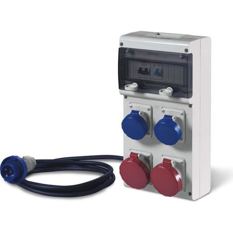 Quadro di distribuzione portatile block4 scame 630.4506-1060 (1/2)