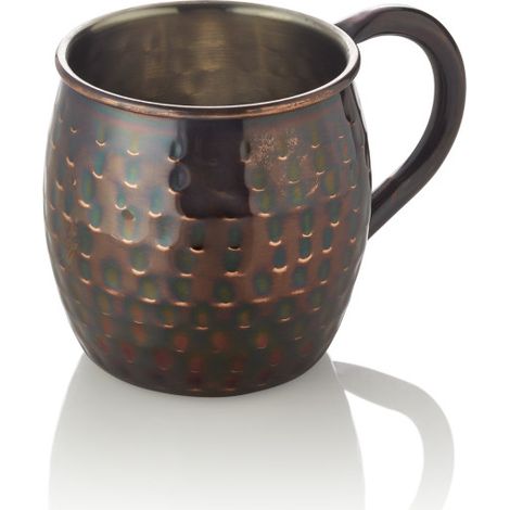 Gobelet Moscow Mule 0,45 ltr Ø 8,5 cm H 10 cm antique martelé inox PVD lot de 2 - Was Germany (1/2)