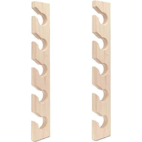 Lot de 2 porte-chapeaux muraux en bois pour casquettes de baseball - Organisateur vertical pour un rangement et une présentation efficaces des chapeaux (1/5)