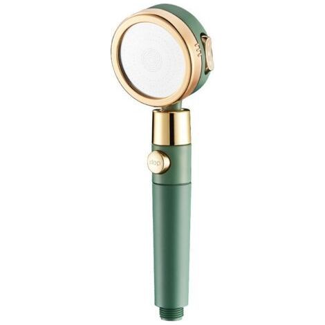 Pommeau de douche Premium - Douchette innovante 5 en 1 double face - 3 vitesses réglables - Pommeau de douche haute pression avec filtre de douche et interrupteur de pausedengyank (1/5)