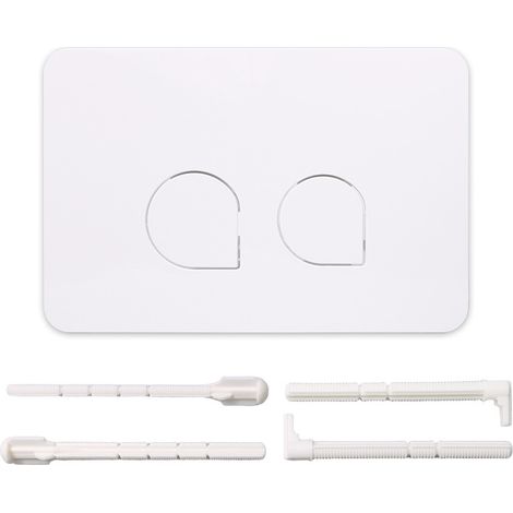WC-Spülerpanel SIGMA SIGMA012030 für Delta21 Toiletten mit Dual-Flush, Weiss