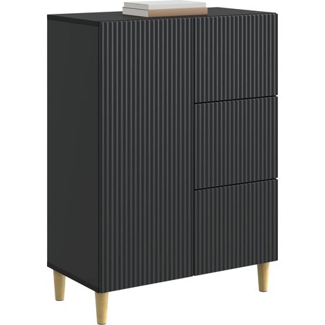 Maison Exclusive - Credenza Nero 66 x 34,5 x 90 cm Legno ingegnerizzato