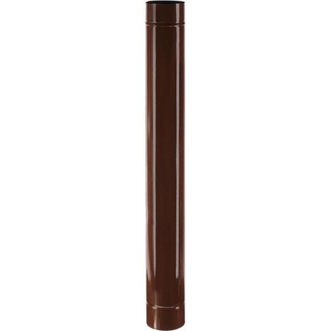 TUBO SMALTATO PER STUFE cm 100 ø 13 marrone EUROPROFIL