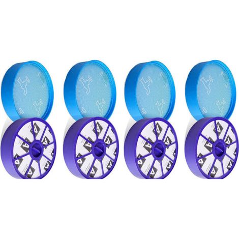 Waschbarer Ersatzfiltersatz für Dyson Staubsauger DC29, DC19, DC19T2, DC20 und DC21 (4-teiliges Set).