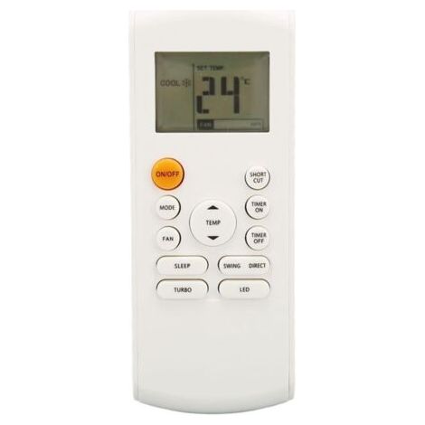 1pc Télécommande de climatisation avec rétroéclairage LED de remplacement pour RG57B1 BGE RG57B2 BGE RG57B BGE RG57 BGE RG57A BGE RG57A6 (1/5)