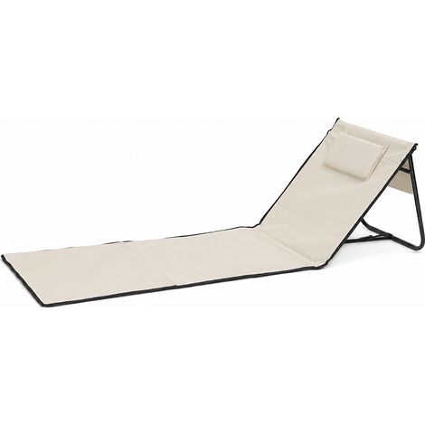 Linder Exclusiv Lettino da spiaggia pieghevole Beige (1/4)