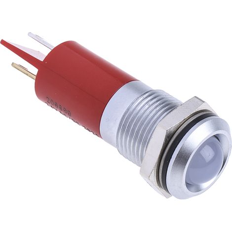 Voyant LED lumineux Rouge RS PRO, dia. 14mm, IP67 ( Prix pour 1 )