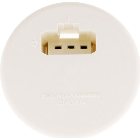 Zenitech – Couvercle DCL pour boîte applique Ø80mm – Prise DCL 2 P+T 6A sous 250V – Installation en maçonnerie ou placo (1/5)