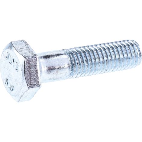 Vis à tête hexagonale, Acier Passivé, zinc, M10 x 40mm ( Prix pour Boîte de 50 )