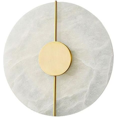 Applique ronde dorée marbre (1/5)