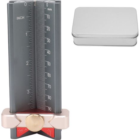 Jauge de profondeur 3 en 1 multifonction pour perçage, mesure d’angle et hauteur, outil de menuiserie (1/5)