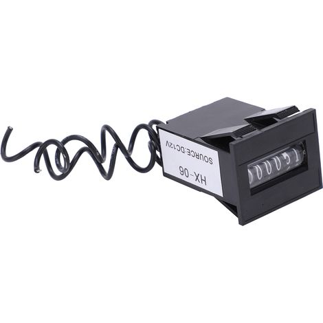 Compteur électromagnétique 6 chiffres, totalisateur industriel électronique sans fonction de remise à zéro LY-0612V (1/5)