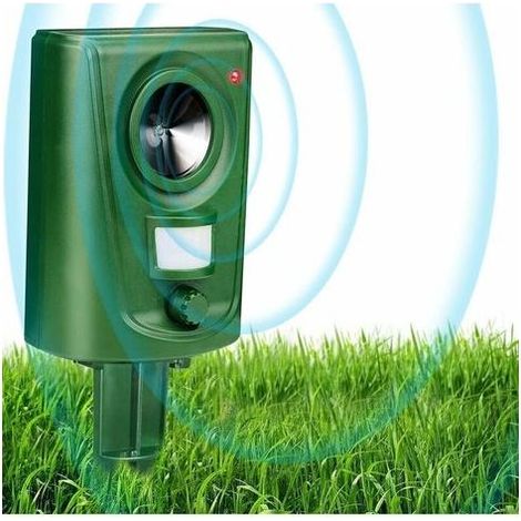 DBBEGK Renard Répulsif Chat Répulsif Ultrasons Chat Effaroucheurs pour Jardins Oiseau Répulsif Chien Animal Répulsif À Piles Étanche Sensibilité Réglable Capteur Activé par Mouvement (Amélioré) (1/4)