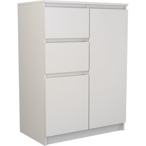 Top-e-shop Kommode Malwa 2D2S weiß matt 70 cm