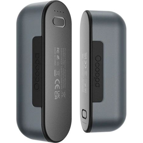 Ocoopa UT2s, 2 x 8 h, 2 x 5 000 mAh, batterie externe, grise