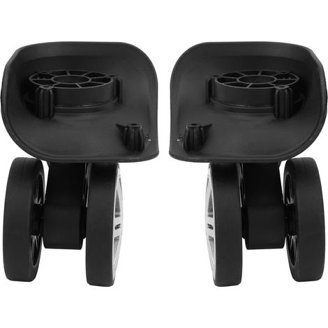 1 paire de roues universelles de rechange pour porte-bagages et coffre de rangement à barre de traction (1/5)