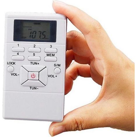 Radio Fm Numérique - Affichage LED - Récepteur Portable avec Horloge Intégrée - Pour Interprétation Simultanée - 2 Pièces (1/2)