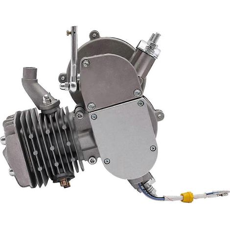 80-cm³-2-Takt-Fahrradmotor-Kit für 26-28-Zoll-Fahrräder, 1,85 kW, Silber