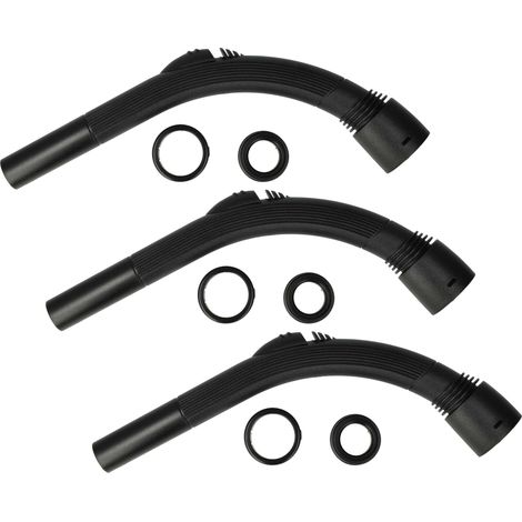 vhbw 3x impugnatura compatibile con Dirt Devil M5083, MA5035 aspirapolvere - manico di ricambio, diametro de 32 mm, 37,1 cm