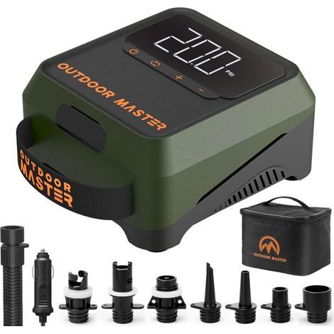 Mini-SUP-Luftpumpe, hoher Druck 20 PSI, intelligente zweistufige Aufblasfunktion und automatische Abschaltfunktion, Ablassfunktion