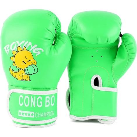 Kids Boxing Gloves Punch Bag Training Gloves Kickboxing Muay Thai MMA Gift for 3-10 Years Old Kids Leather Boys Girls (1/5)