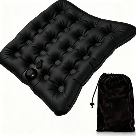 Coussin de siège gonflable 3D pour maison et bureau — TPU respirant, gonflage par pression, soulagement de la pression, pliable et portable (1/3)