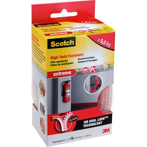 Riposizionabile e autochiudente trasparente. 2 rotoli 25mm x1.2m rf6740 3m (1/3)