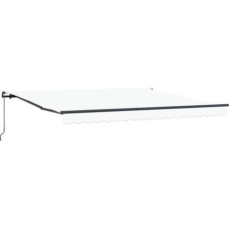 Maison Exclusive - Tenda Retrattile Bianco 400 × 350 cm Poliestere e Acciaio