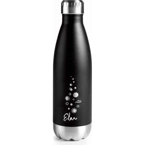 BOTTIGLIA TERMICA INOX EDAN NERA - 500 ML (1/5)