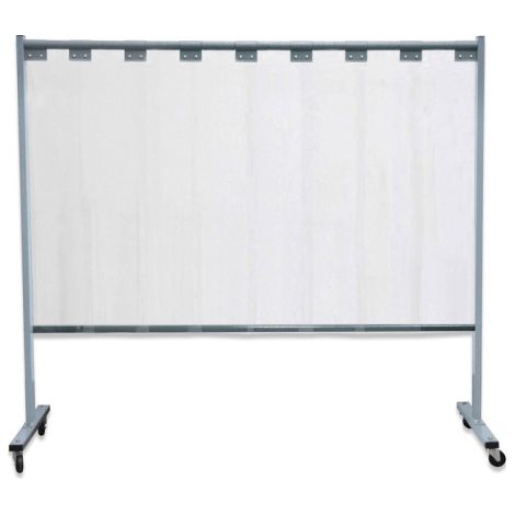 Biombo de 1 pieza con láminas, garantiza la mejor protección contra radiaciones, proyecciones de soldadura y salpicaduras KEMPER                 S0 transparente                        2 mm