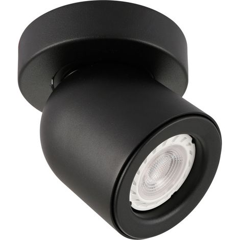 Plafonnier mural Italux Nuora noir GU10 orientable (1/2)
