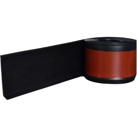 Flexible PVC Skirting Board - Waterproof Plastic Skirting Board - 2 m x 10 cm - Black (1/4)