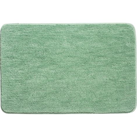 Tapis de Bain, Antidérapant Tapis Salle de Bain Épaissi Tapis Sortie de Douche Absorbant Tapis de Sol Ultra Doux en Microfibre, Séchage Rapide, Lavable en Machine, Vert, 40 x 60cm