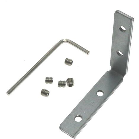 IluminaShop - Conector Plano en L Vertical para Perfil (1/2)