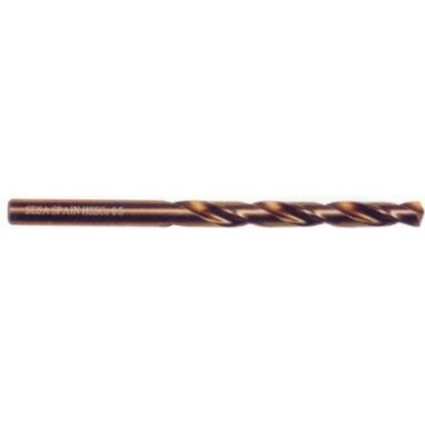 WURKO brocas acero hss 5 mm cobalto caja 10 , Set de 10 brocas de cobalto HSS CO 5%Para uso en acero,fundición,aluminio y cobreGrosor de 5mmDIN 338NMango cilindrico (1/2)