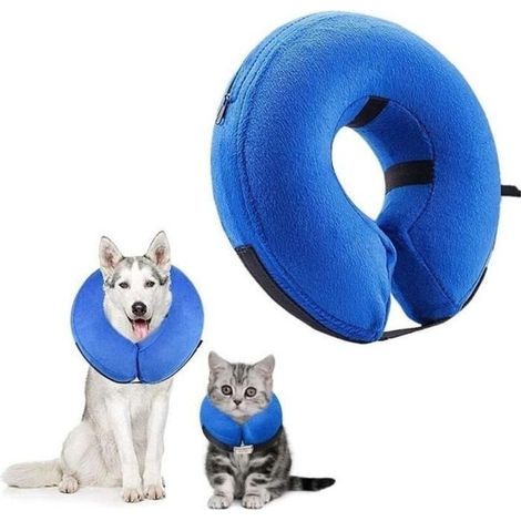Cono terapeutico per cani, collare gonfiabile per cani, collare intelligente per cani, collari gonfiabili base per cani XL - 45 x 45 cm (1/4)
