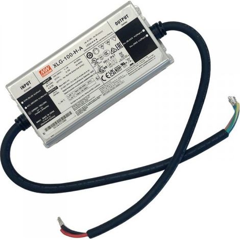 MW MEAN WELL XLG-100-H-A Led Driver Corrente Costante 2100mA 27-56V 100W IP67 Input 220V e 110V