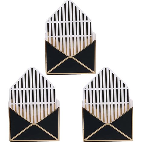 Blumenkästen, Umschlagdesign, langlebige Pappe, 3Stk Schwarz, wie im Bild gezeigt-b (1/2)
