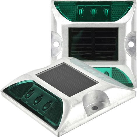 Placa solar LED impermeable para suelo, ideal para aceras y entradas de vehículos, con 6 LED, carga automática, duradera y respetuosa con el medio ambiente. (1/5)