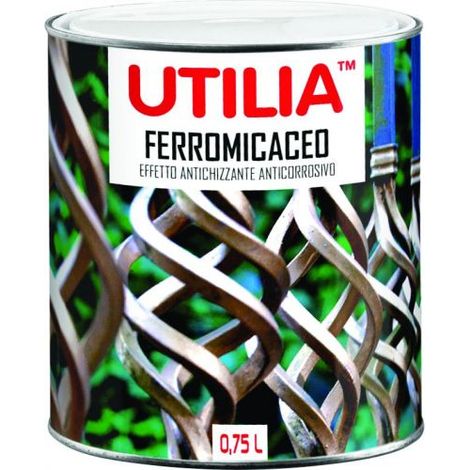 6PZ SMALTO SINTETICO FERROMICACEO ml. 750 Grigio chiaro