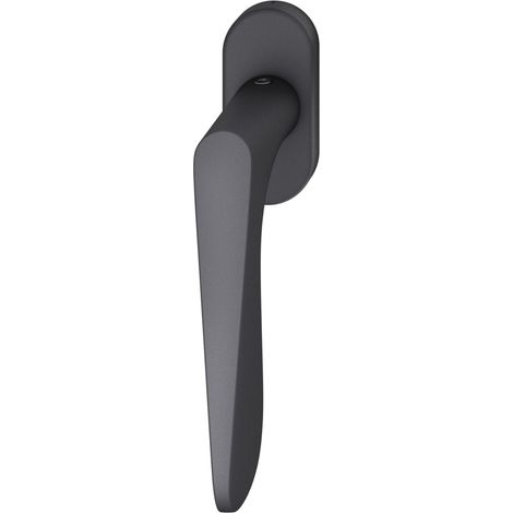FSB Fenstergriff 34 1144 ovale Rosette Griff universal Aluminium schwarz matt